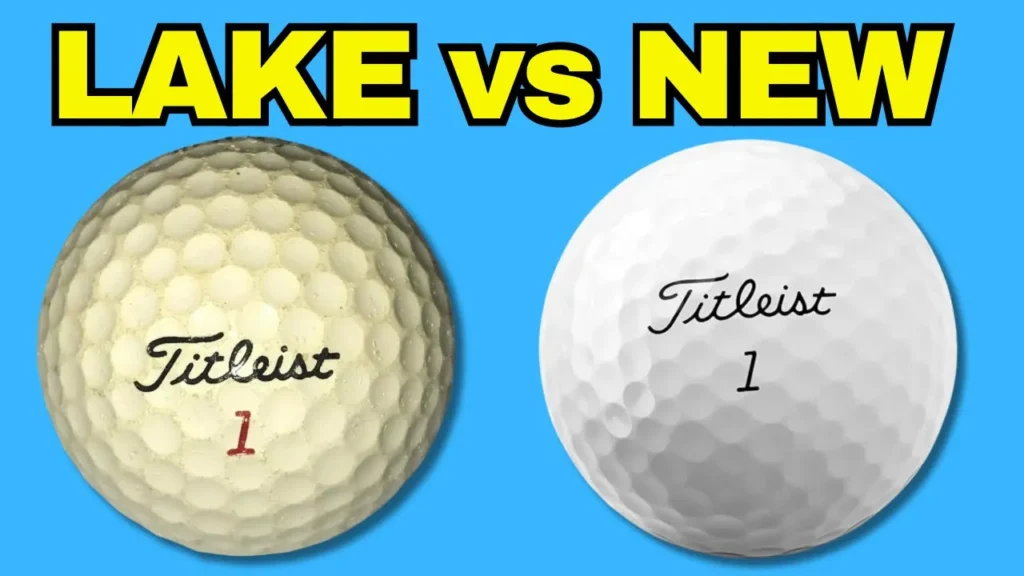 lake golf ball vs new golf ball